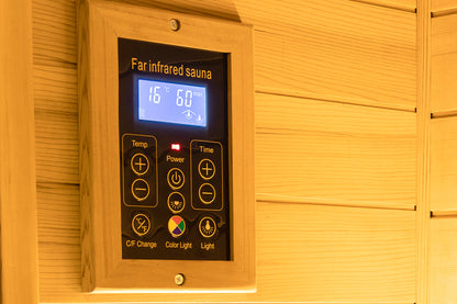 1 Person Red Cedar Full Glass Sauna