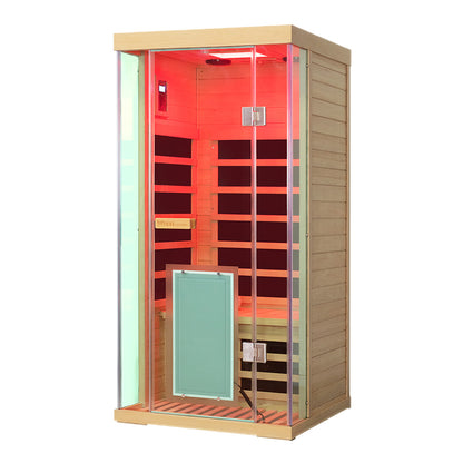 1 Person Hemlock Full Glass Sauna