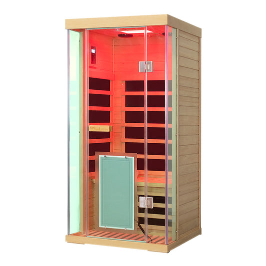 1 Person Hemlock Full Glass Sauna