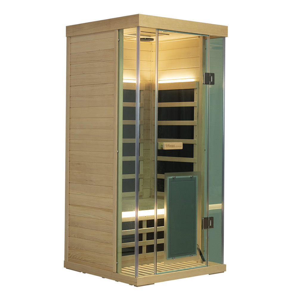 1 Person Hemlock Full Glass Sauna