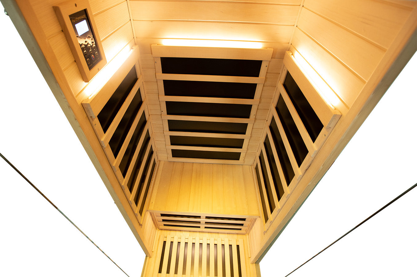 1 Person Red Cedar Full Glass Sauna