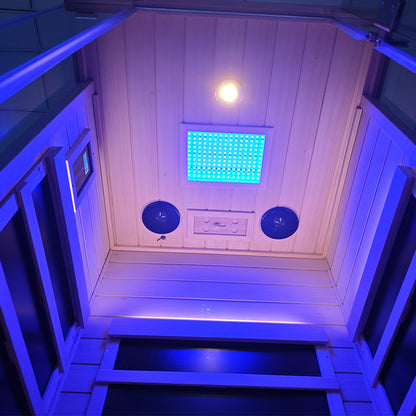 1 Person Hemlock Full Glass Sauna