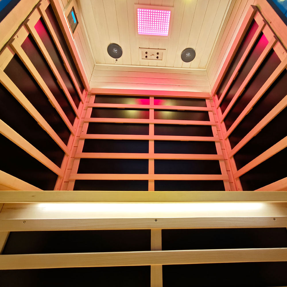 2 Person Red Cedar Full Glass Sauna