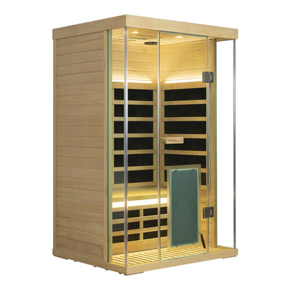 2 Person Hemlock Full Glass Sauna