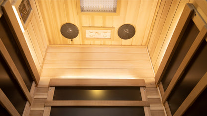 1 Person Red Cedar Full Glass Sauna